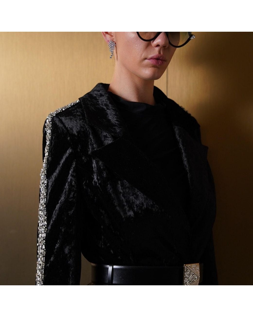 Roqaia Fashion House Black Midnight Sovereign Jacket