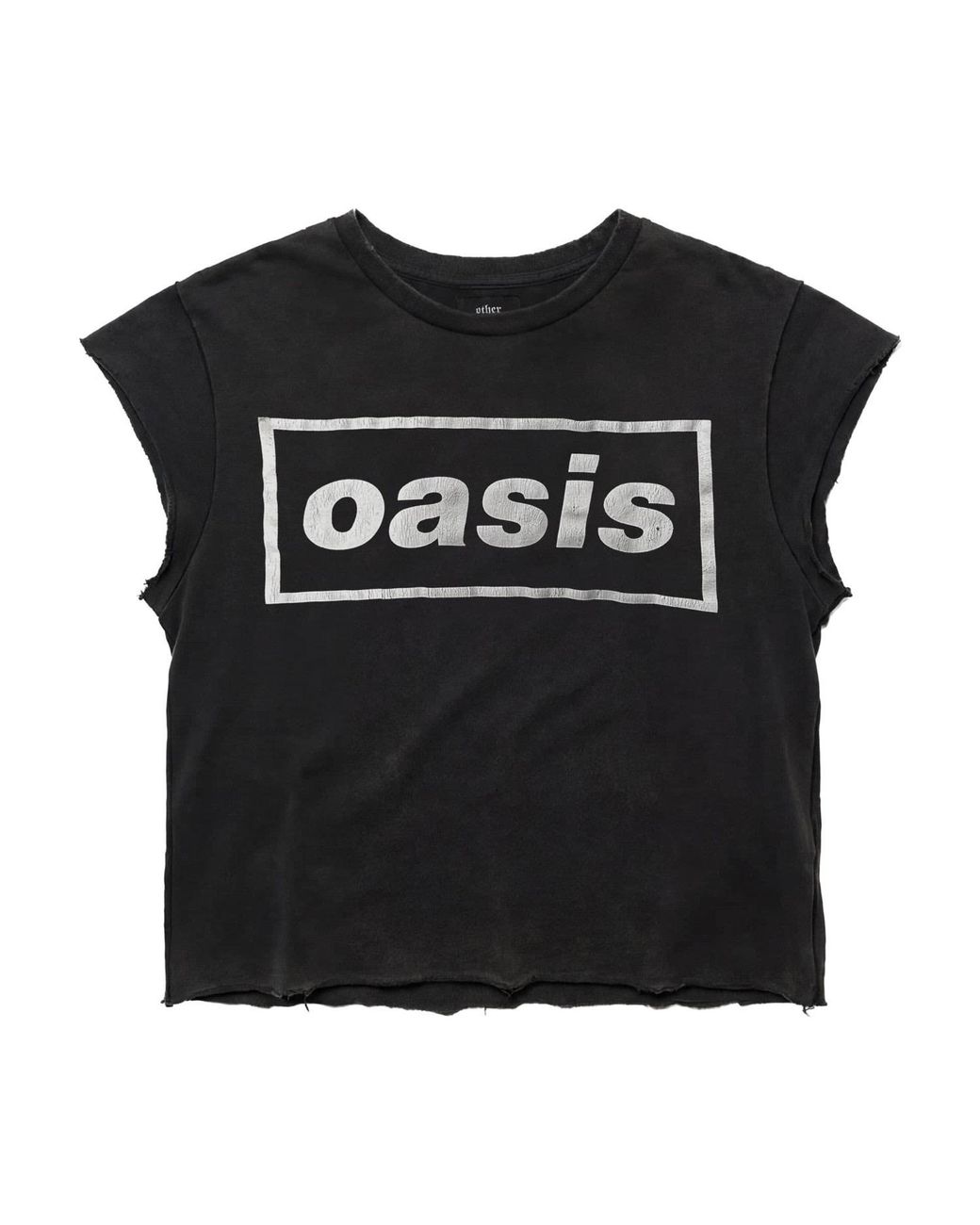 Other Uk Black Oasis Raw Edge Vintage T-Shirt for men