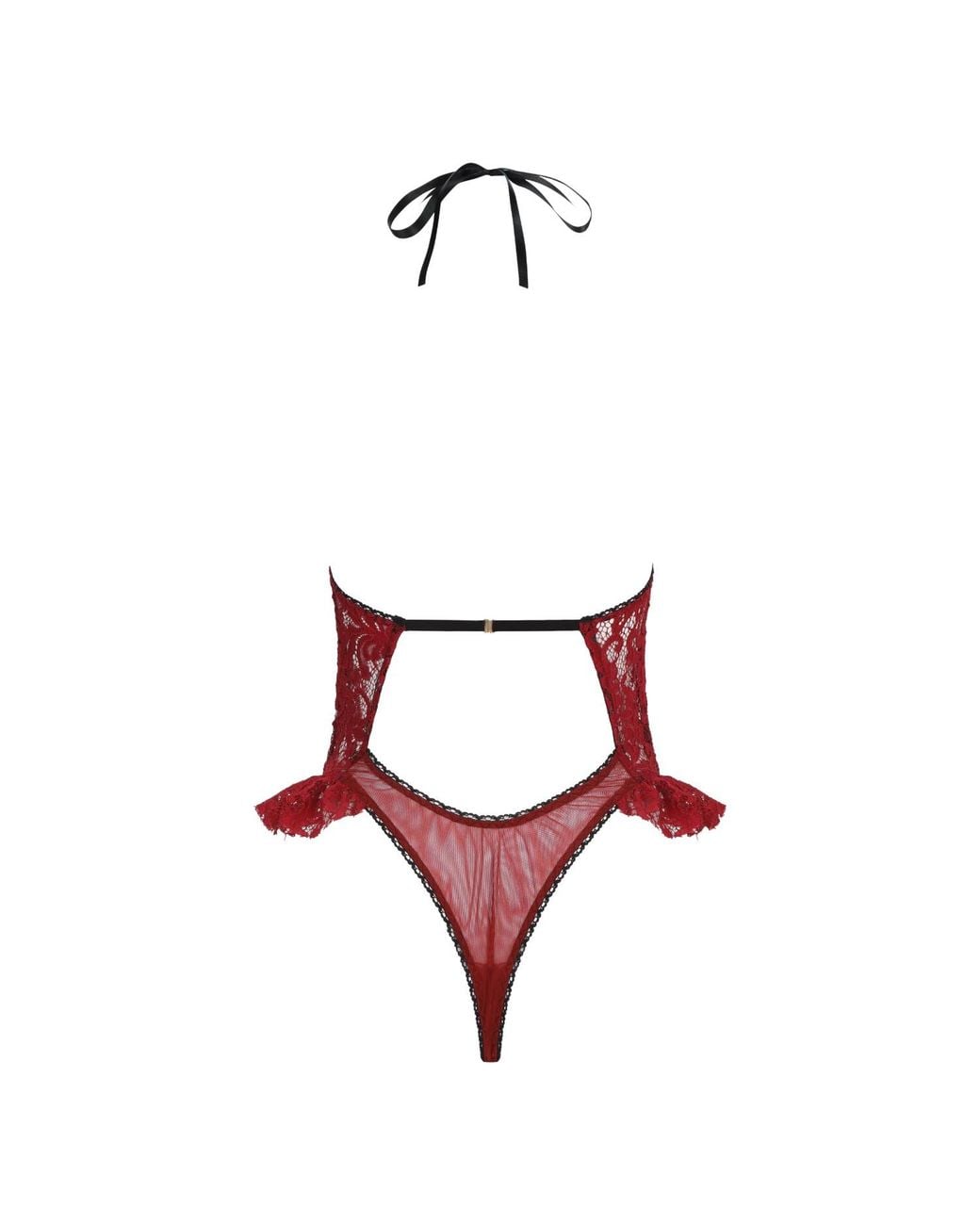 Belle -et-BonBon Red Valentines Love Valentina Deep Cherry Lace Body