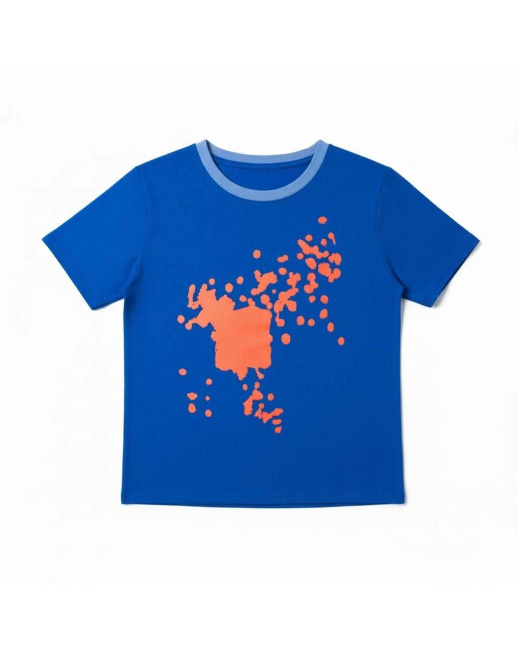 Lilia Munn Blue Boxy Organic Cotton Graphic Tee – for men