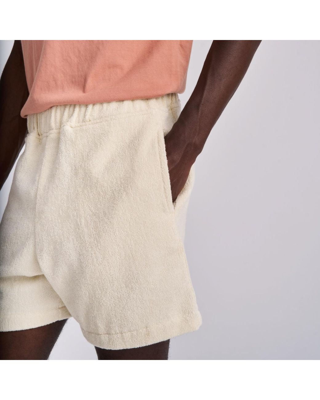 Little Mariner Natural Off- Terry Shorts for men