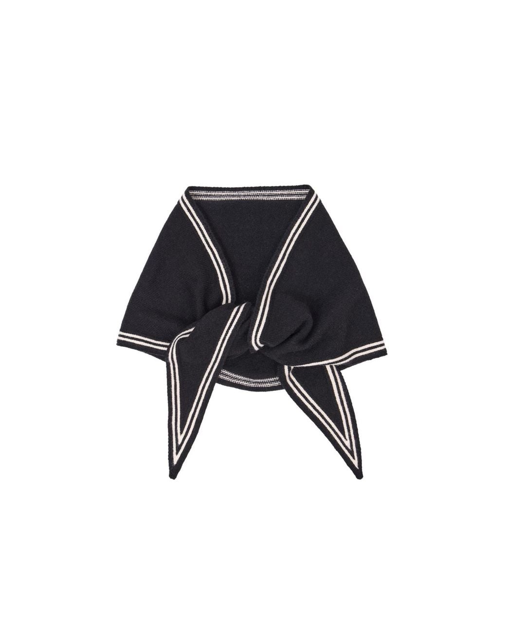 Saachi Black Solid Triangle Scarf