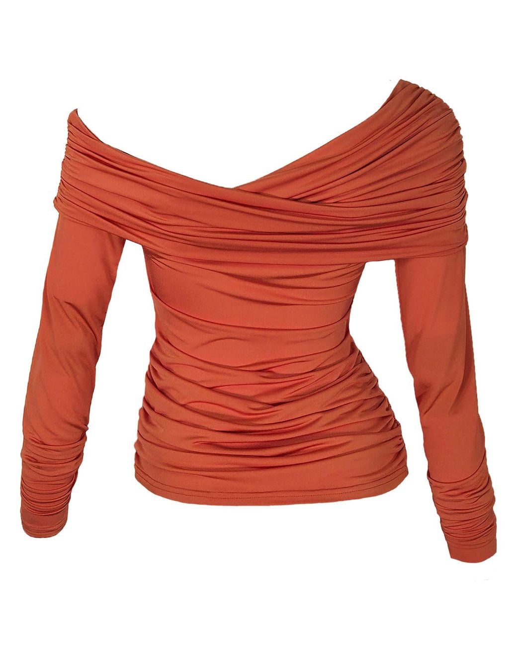 Me & Thee Red Pour Moi Bardot Top