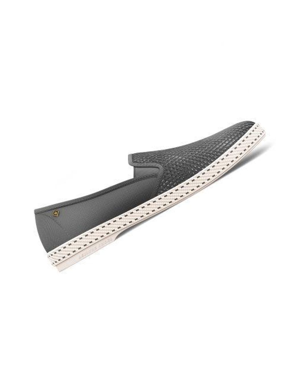 Rivieras Blue Classic Cotton Canvas Slip-On Loafer With Laces