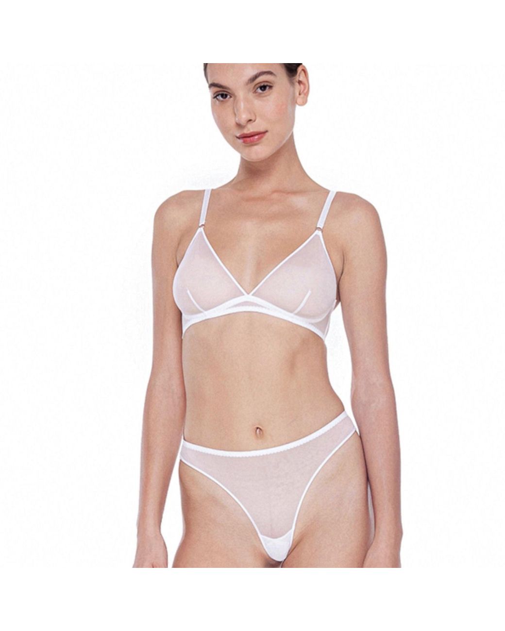 Zhilyova White Unnamed Thong