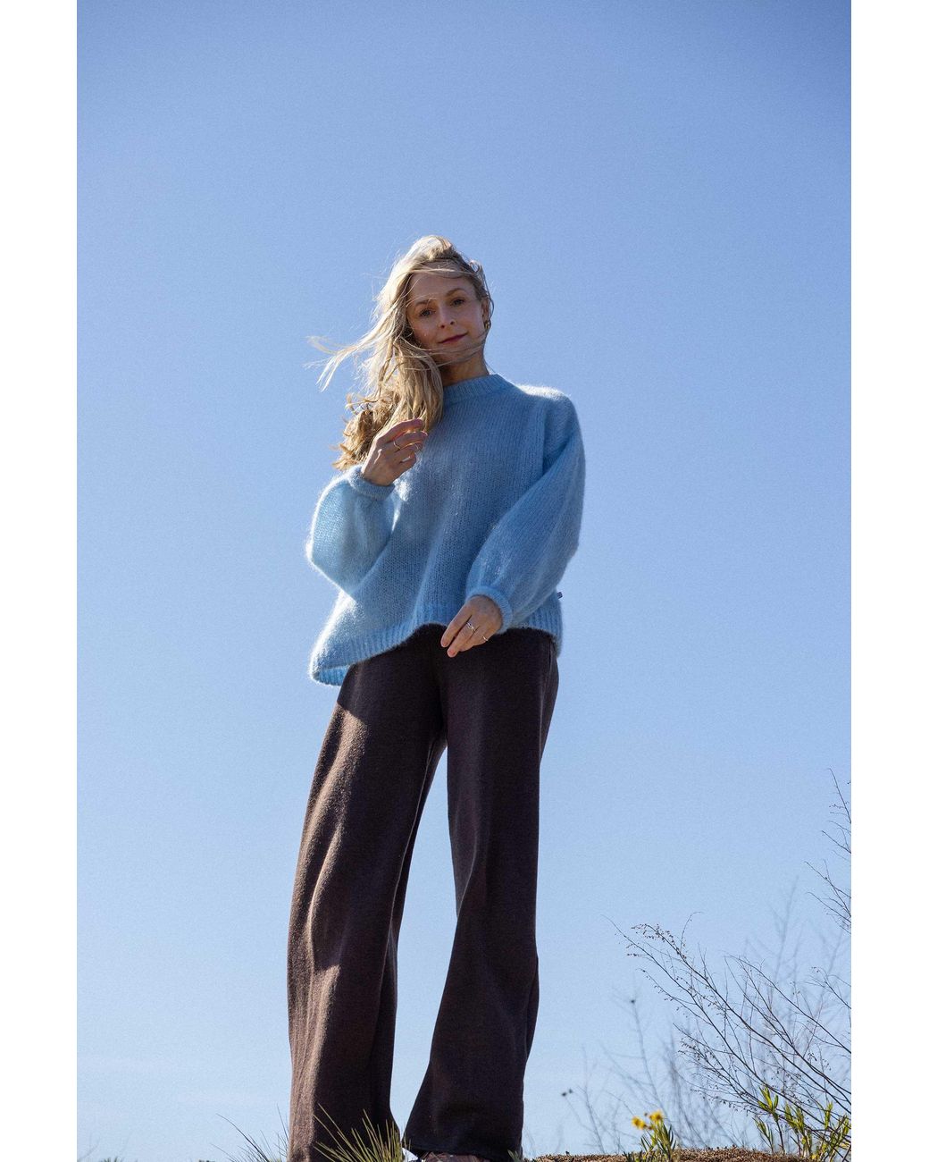 SALANIDA Blue Melody Mohair Jumper Sky