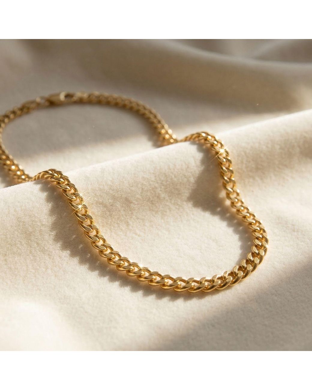 Sophelia Metallic Plated Cuban Chain Layering Necklace