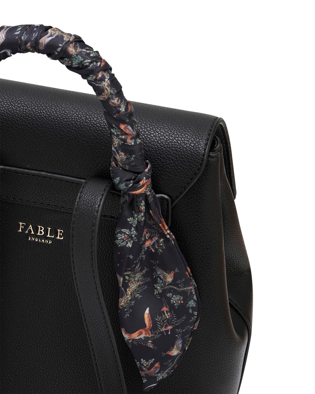 Fable England Black Laura Small Backpack