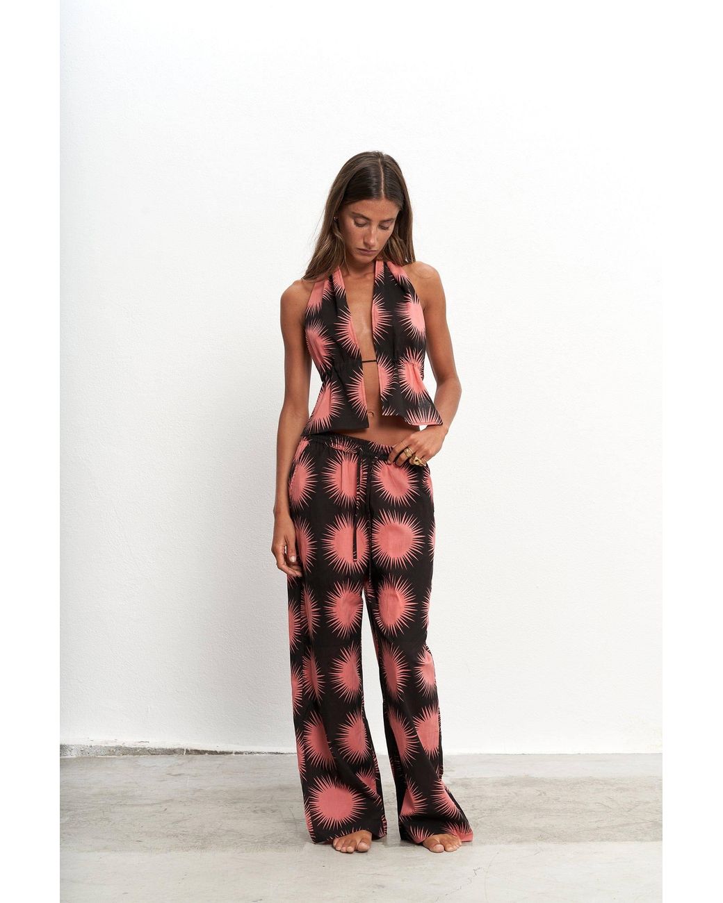 Par & Escala Red Clotilde Pant