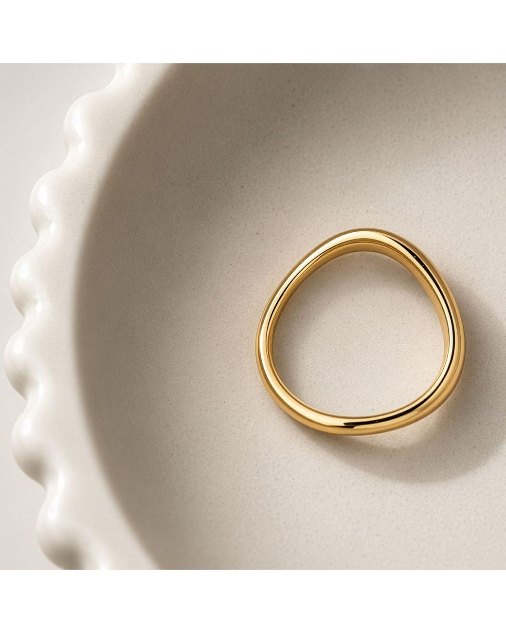 Belinda Jewelz Metallic Wren Slim Molten Ring