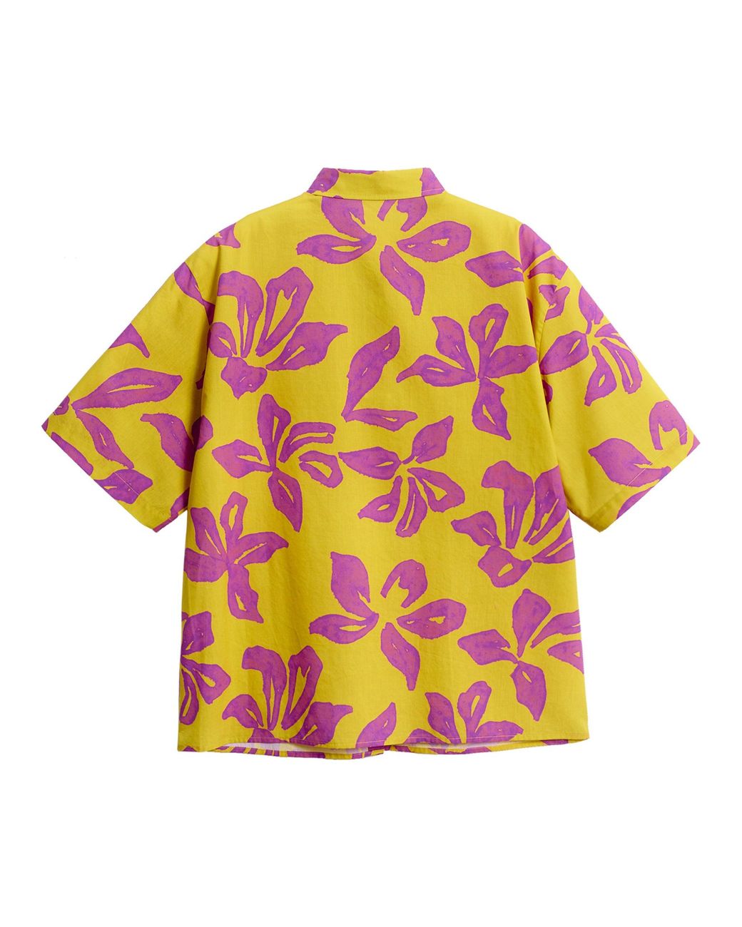 Lost Pattern Metallic Tropical Bliss Oversized Shirt