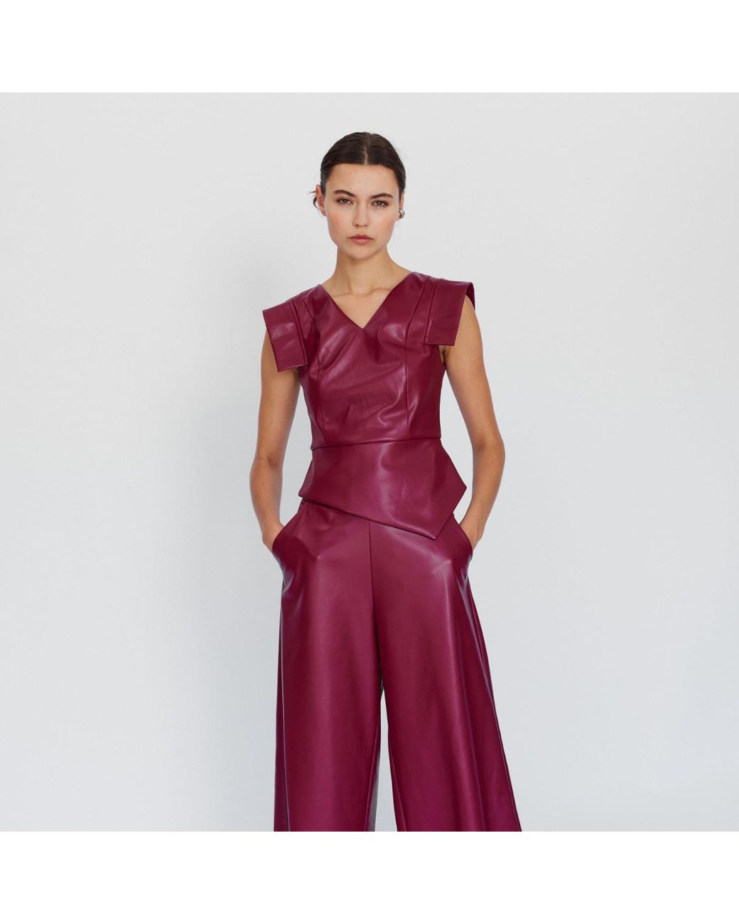 Mirimalist Red Concrete Bustier