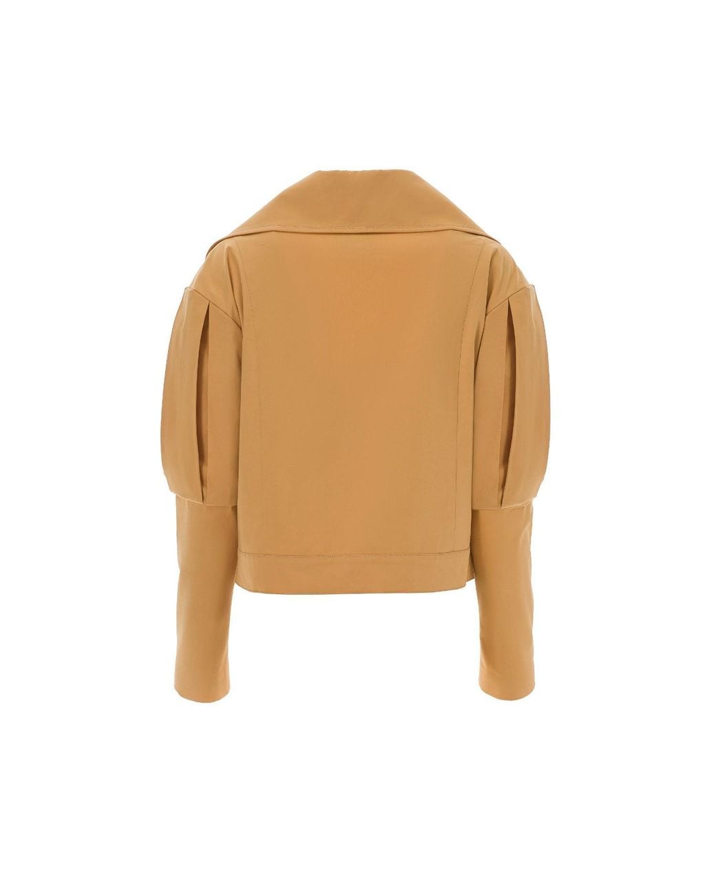 Lita Couture Brown Statement Jacket With Oversized Lapels