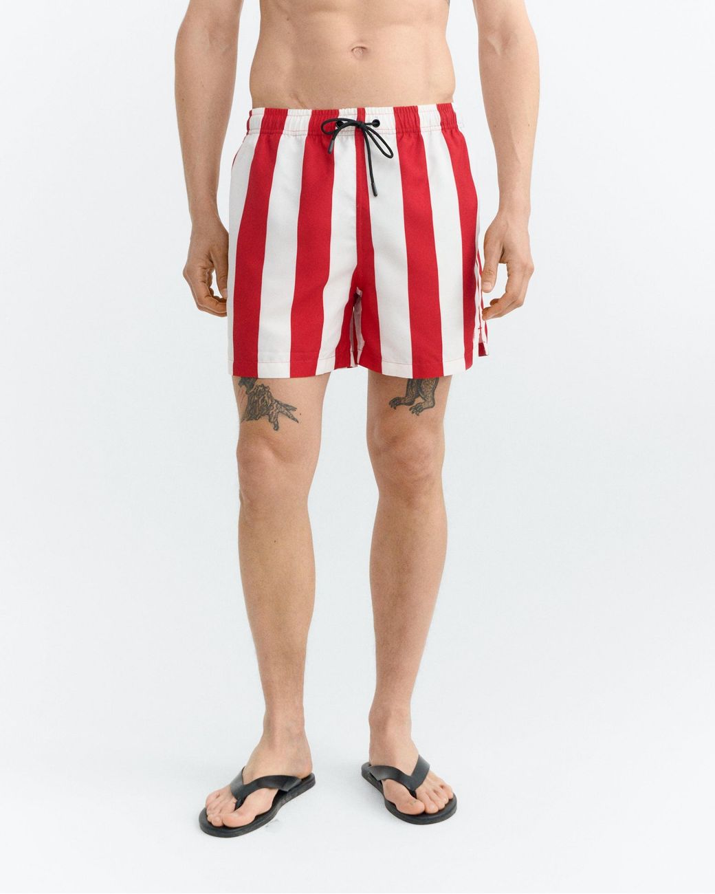 Thinking Mu Red Striped Swimsuit Limpopo for men