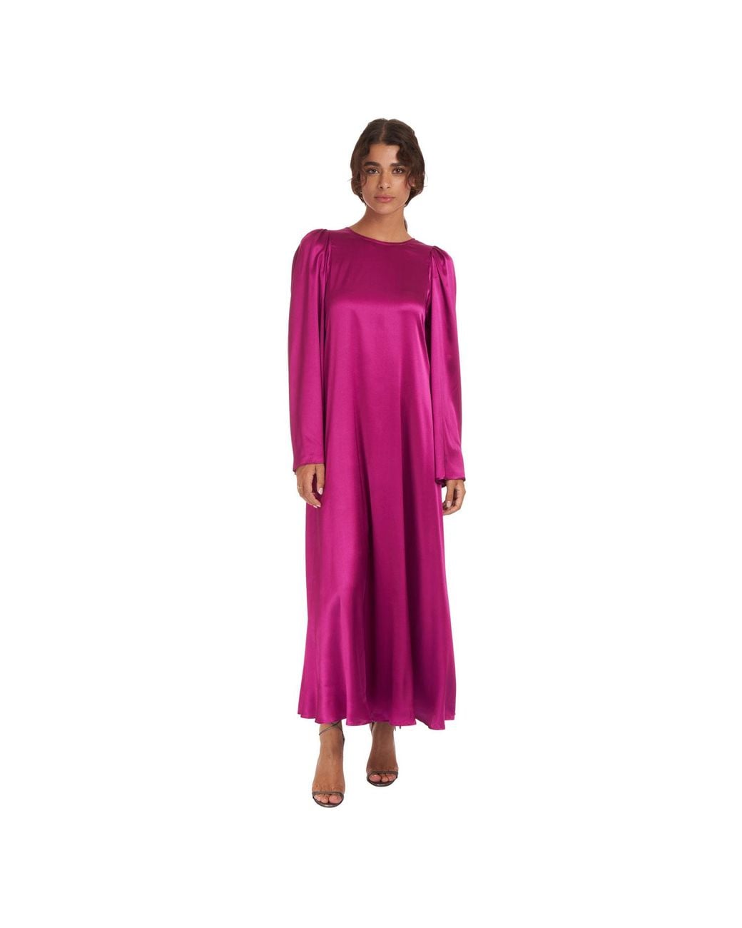 Sofia Tsereteli Purple Flare Dress