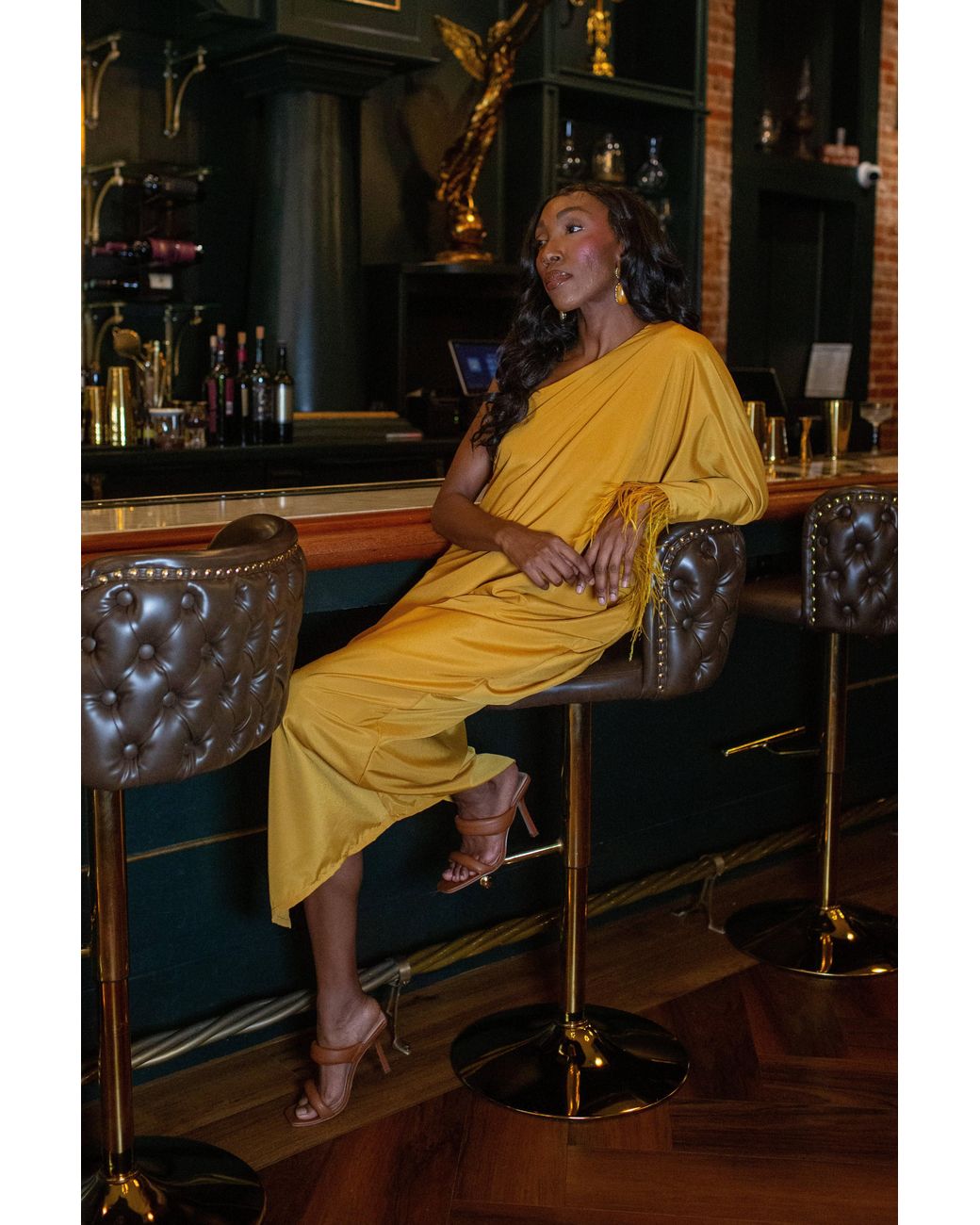 Jennafer Grace Yellow Chelziah Caftan