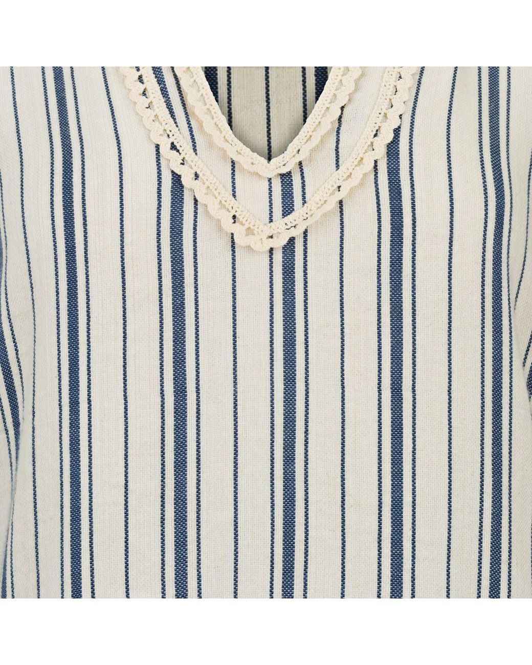 Boutique Kaotique White Moroccan Beach Cover Up Dress Kaftan Stripes