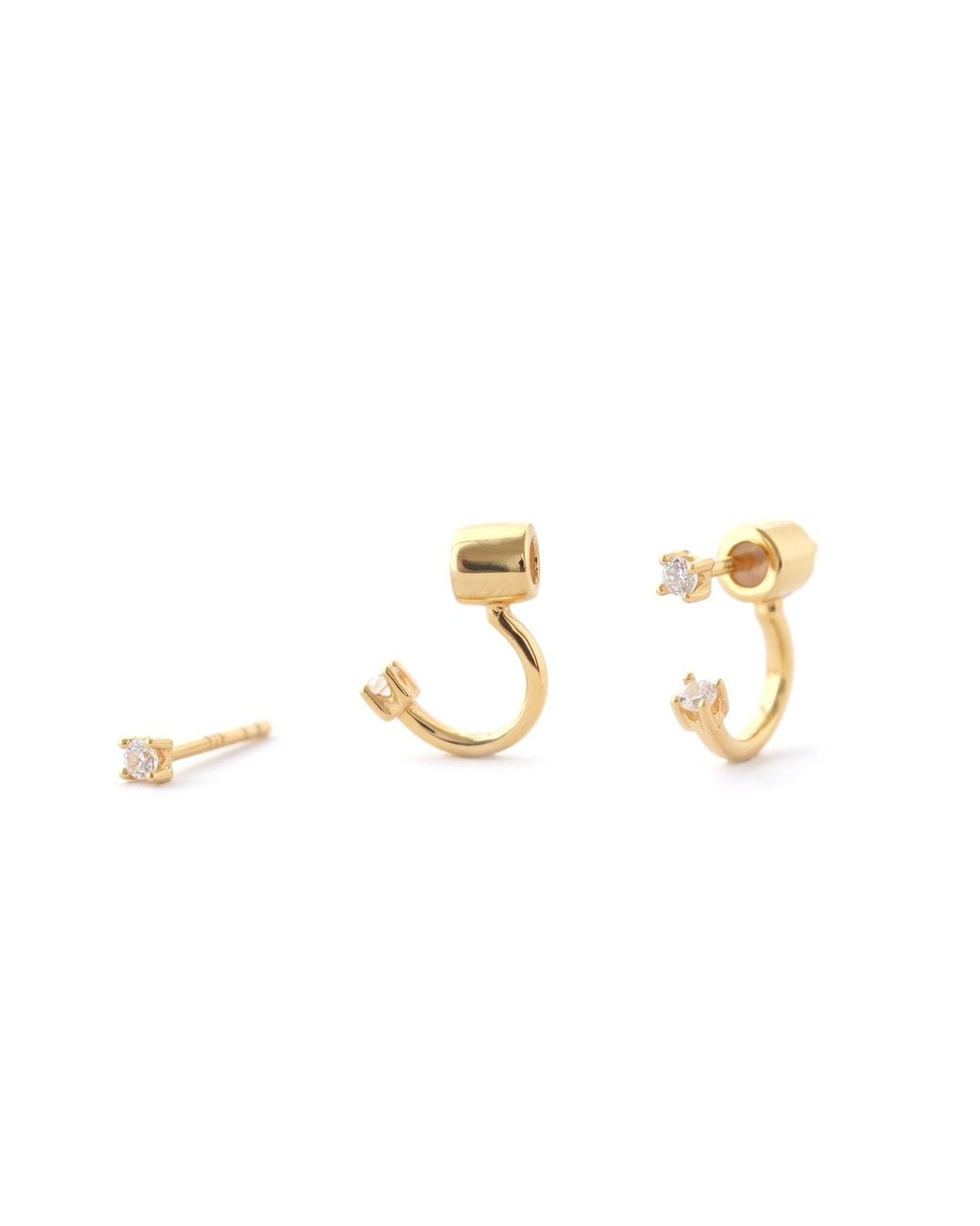 Kris Nations Metallic Petite Crystal Arc Earring Jackets