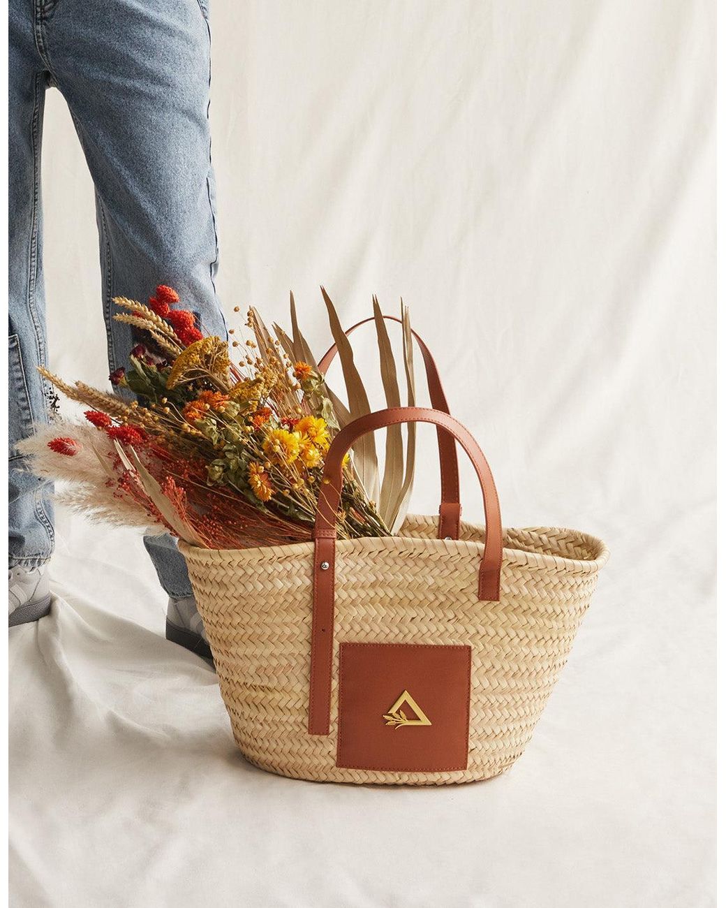 Hay Life Brown Neutrals Straw Bag