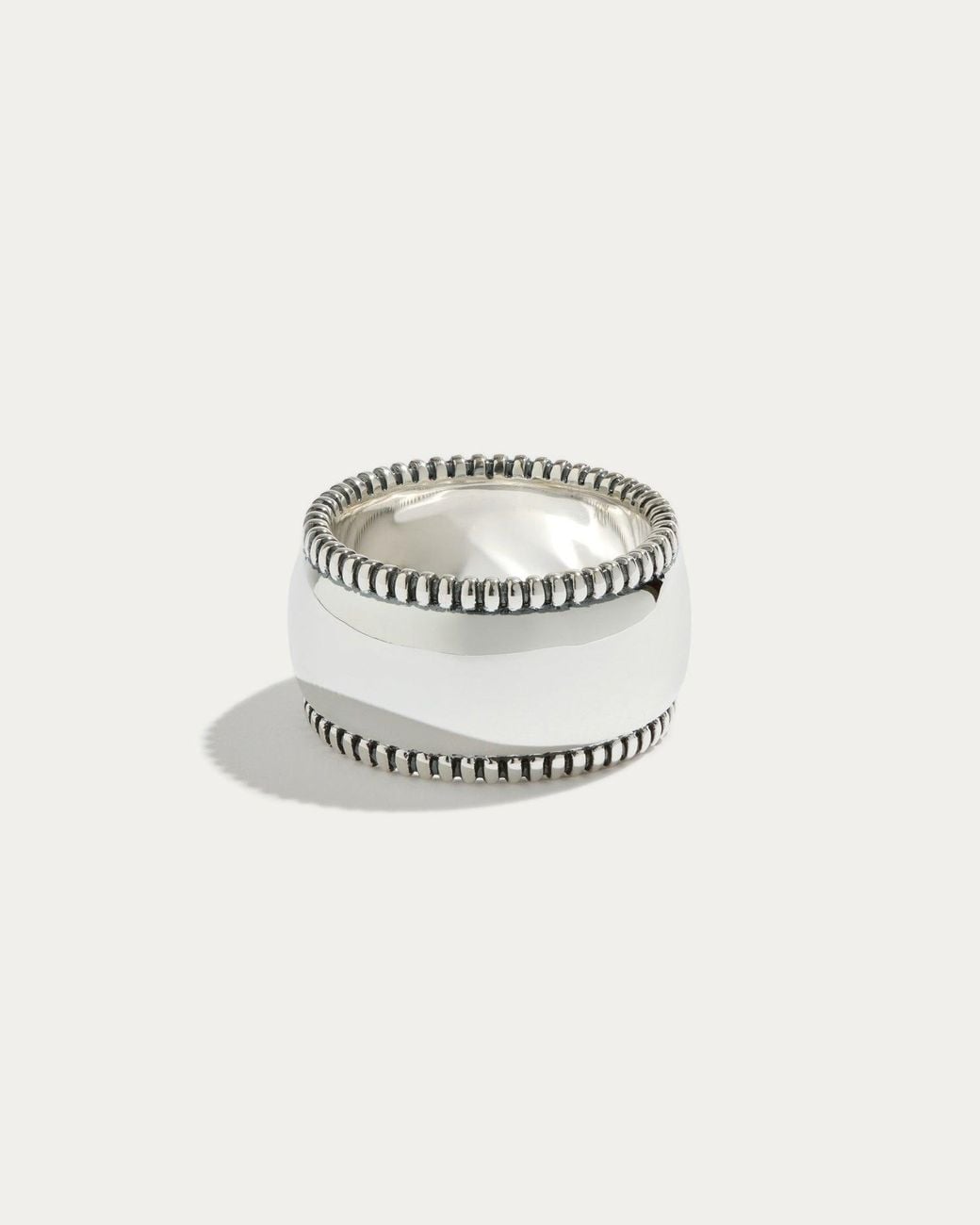 Stone Fruit Metallic Large Disc Ring