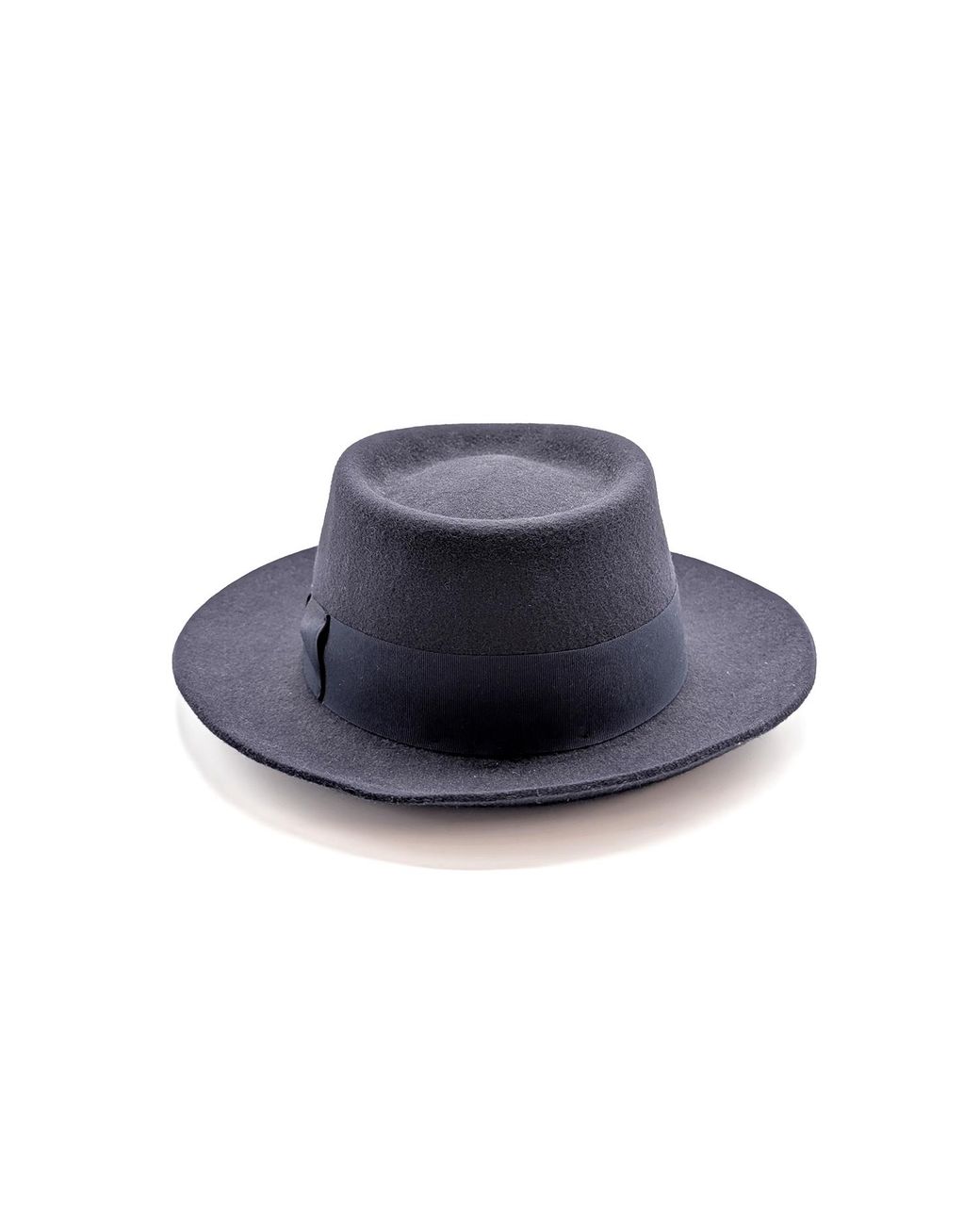 DORIA 1905 Blue Storm Smooth Lapin Felt Telescope Hat for men