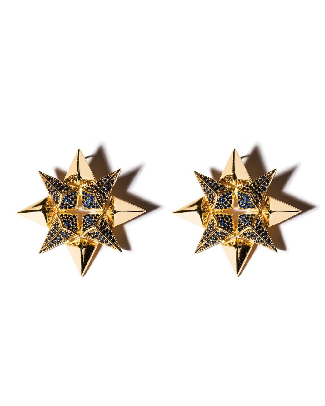 Kybele Studio Metallic Starburst Earrings