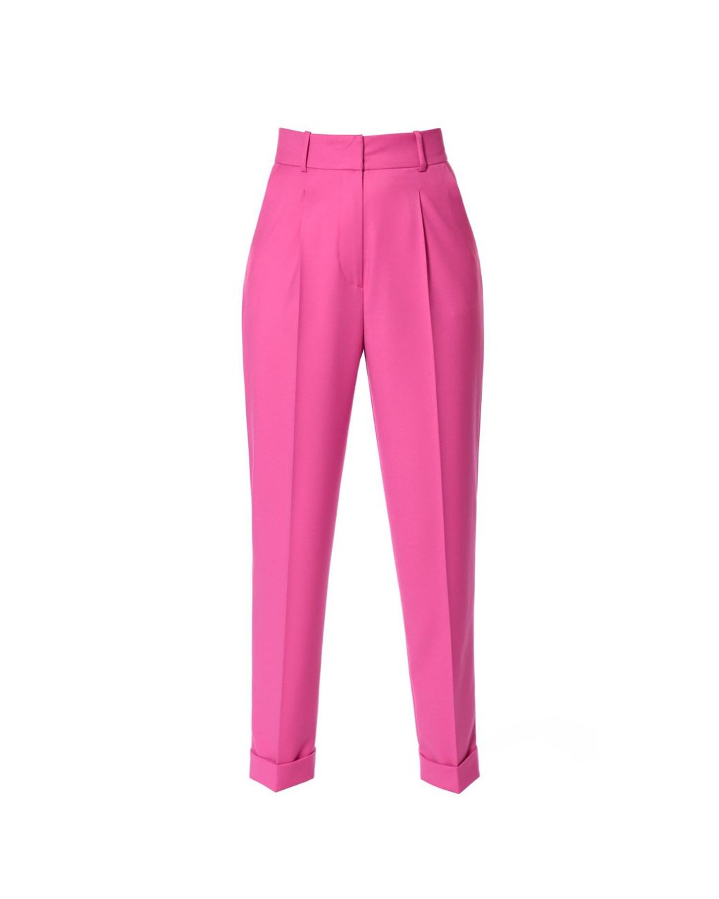 AGGI by HALEWSKI Pink Kelly Very Berry Tailored Trousers With Cuffs