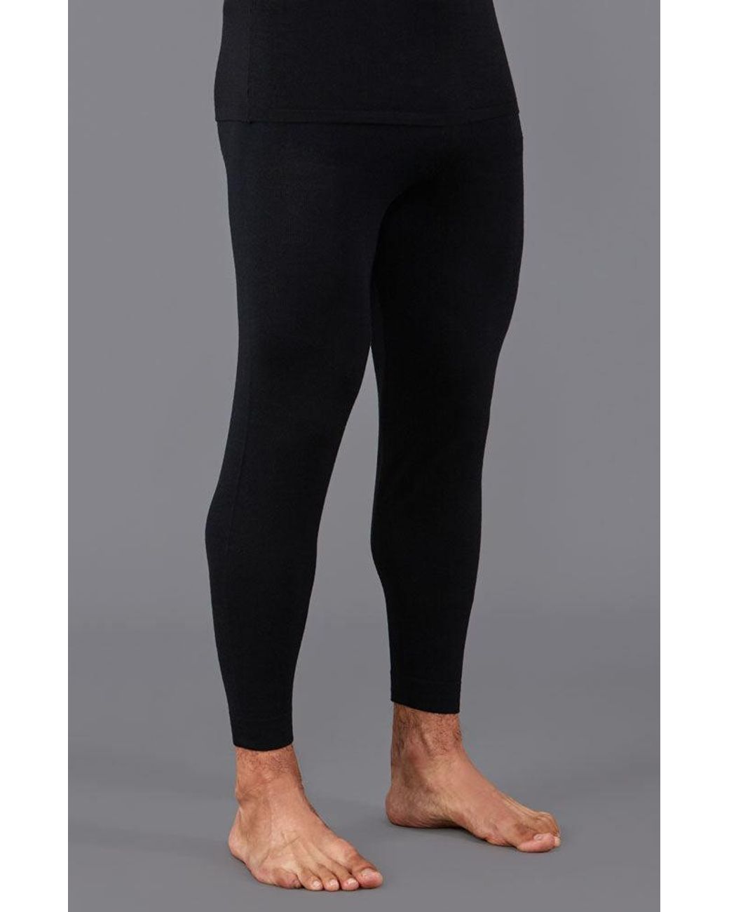 Paul James Knitwear Blue Heavyweight Merino Activewear Zelios Thermal Bottoms for men
