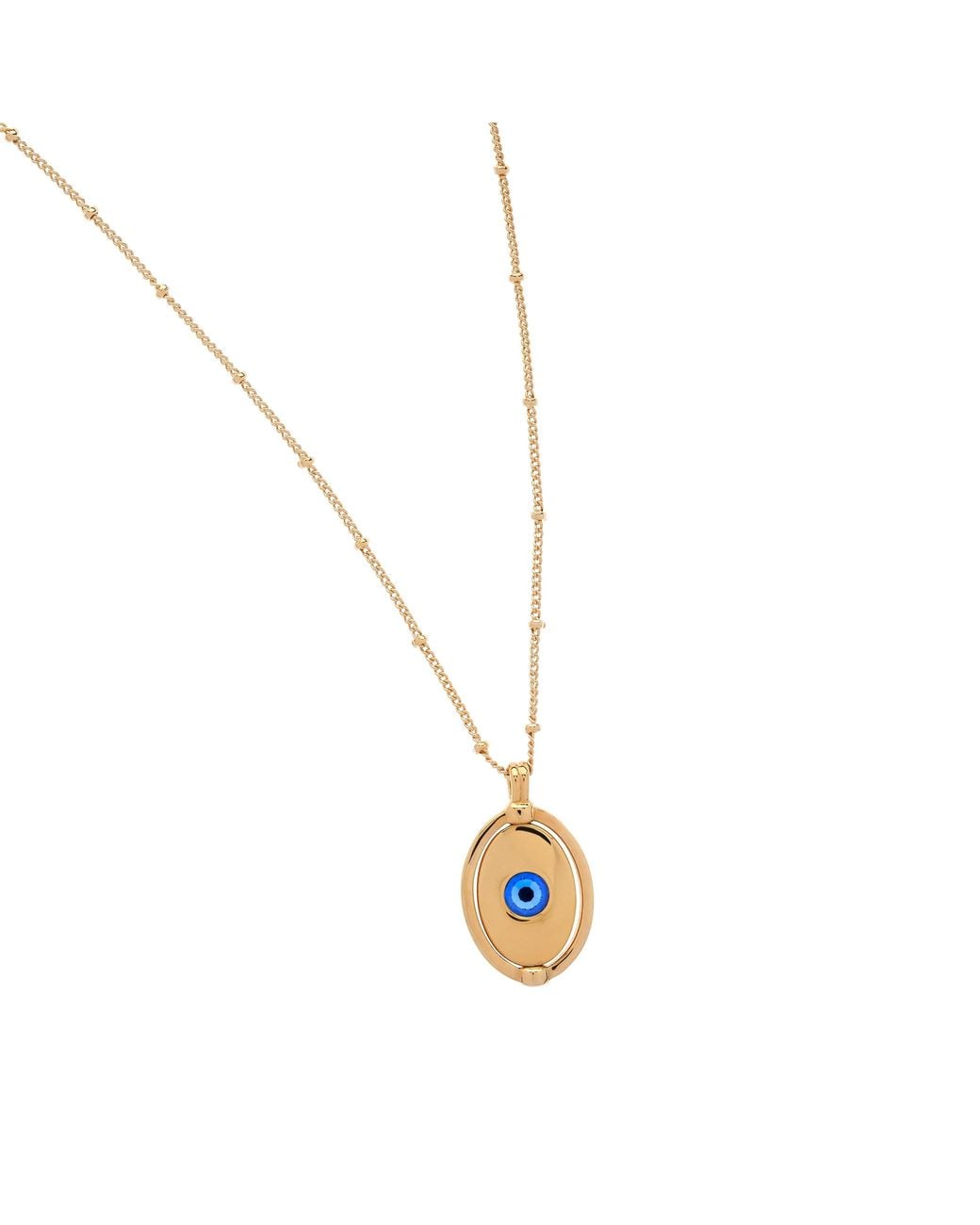 Emma Holland Jewellery Metallic Virgo & Sapphire Crystal Spinner Necklace