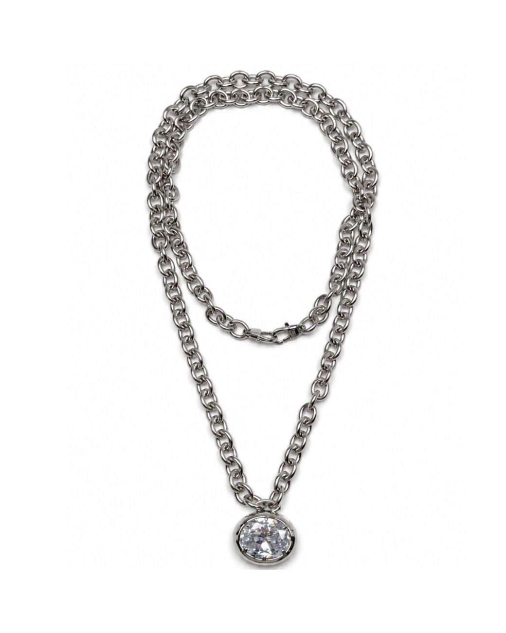 Jagged Halo Jewelry Metallic Heathcliff Convertible Pendant Necklace Filled