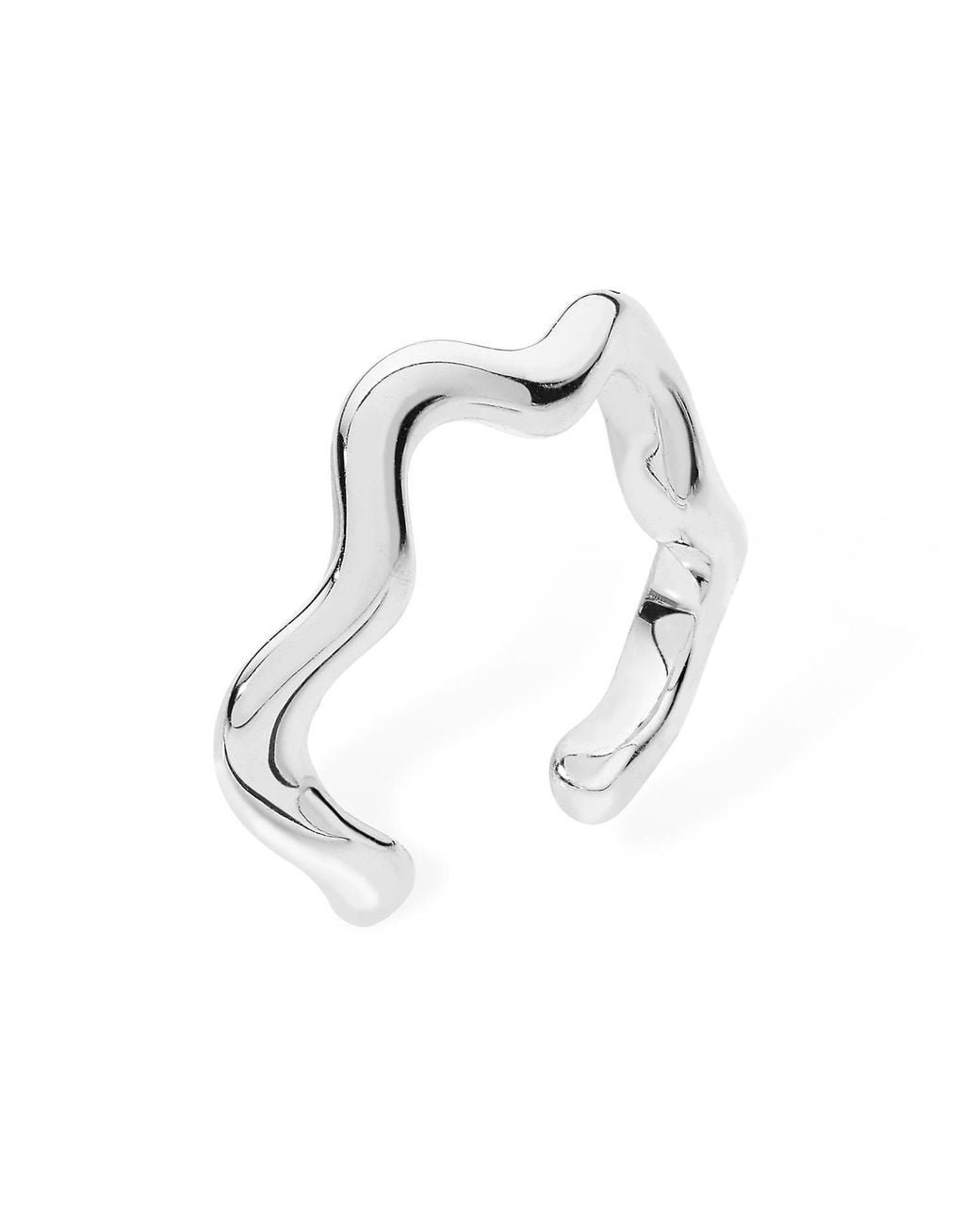 Lucy Quartermaine Metallic Solid Sterling Splash Ear Cuff