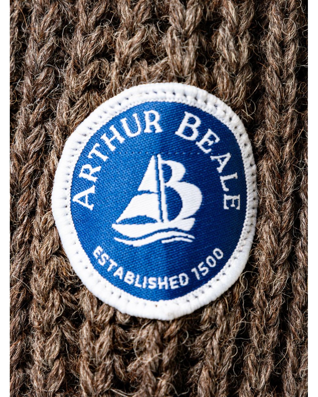 Arthur Beale White Erebus Boat Neck Pullover for men