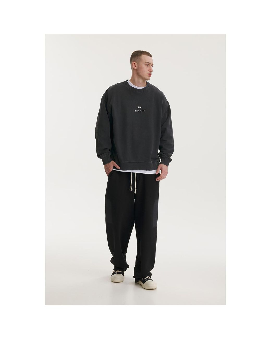 mysimplicated Black Miau Miau Mornings Sweater