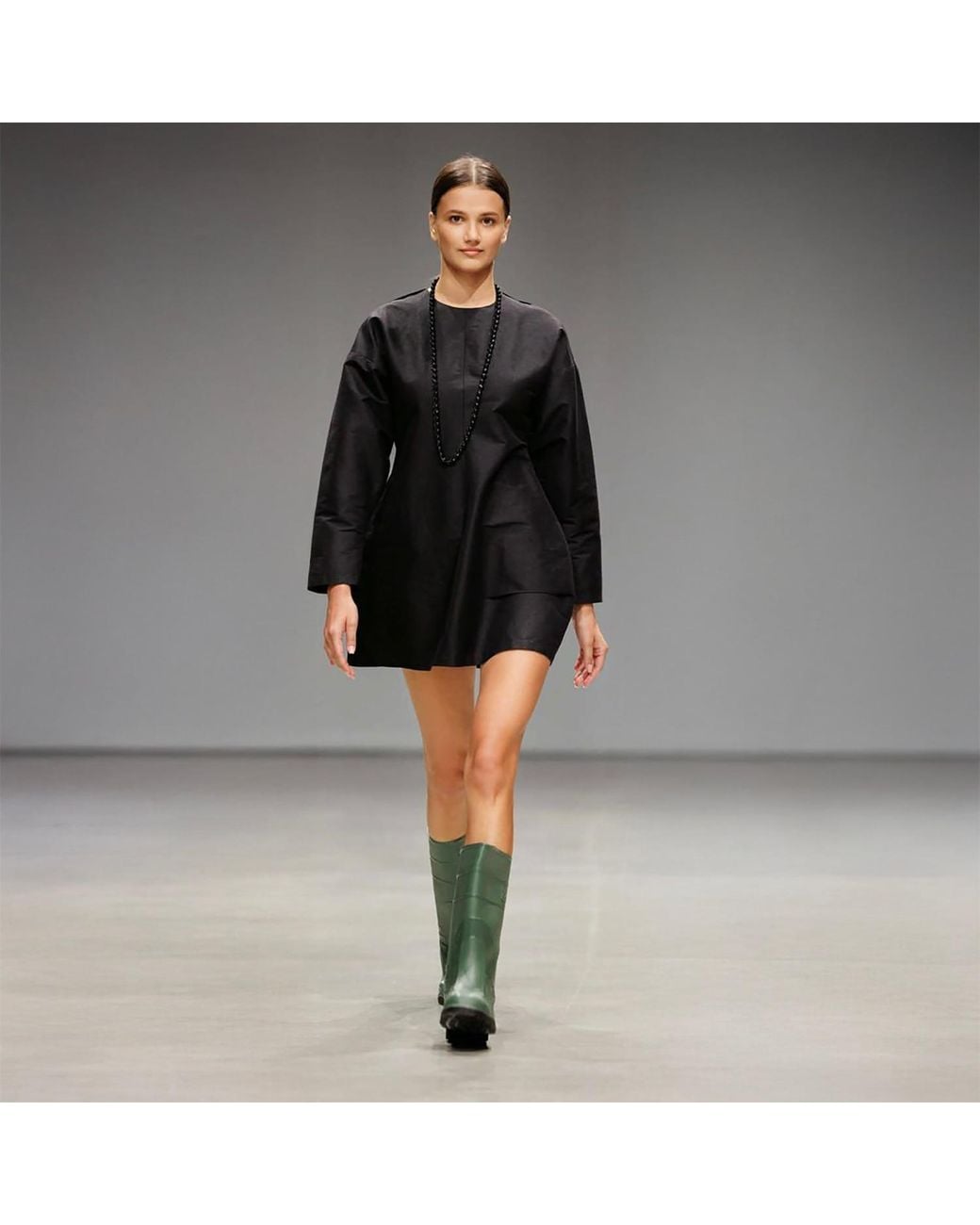 Yulia Efros Black Case Micro Dress