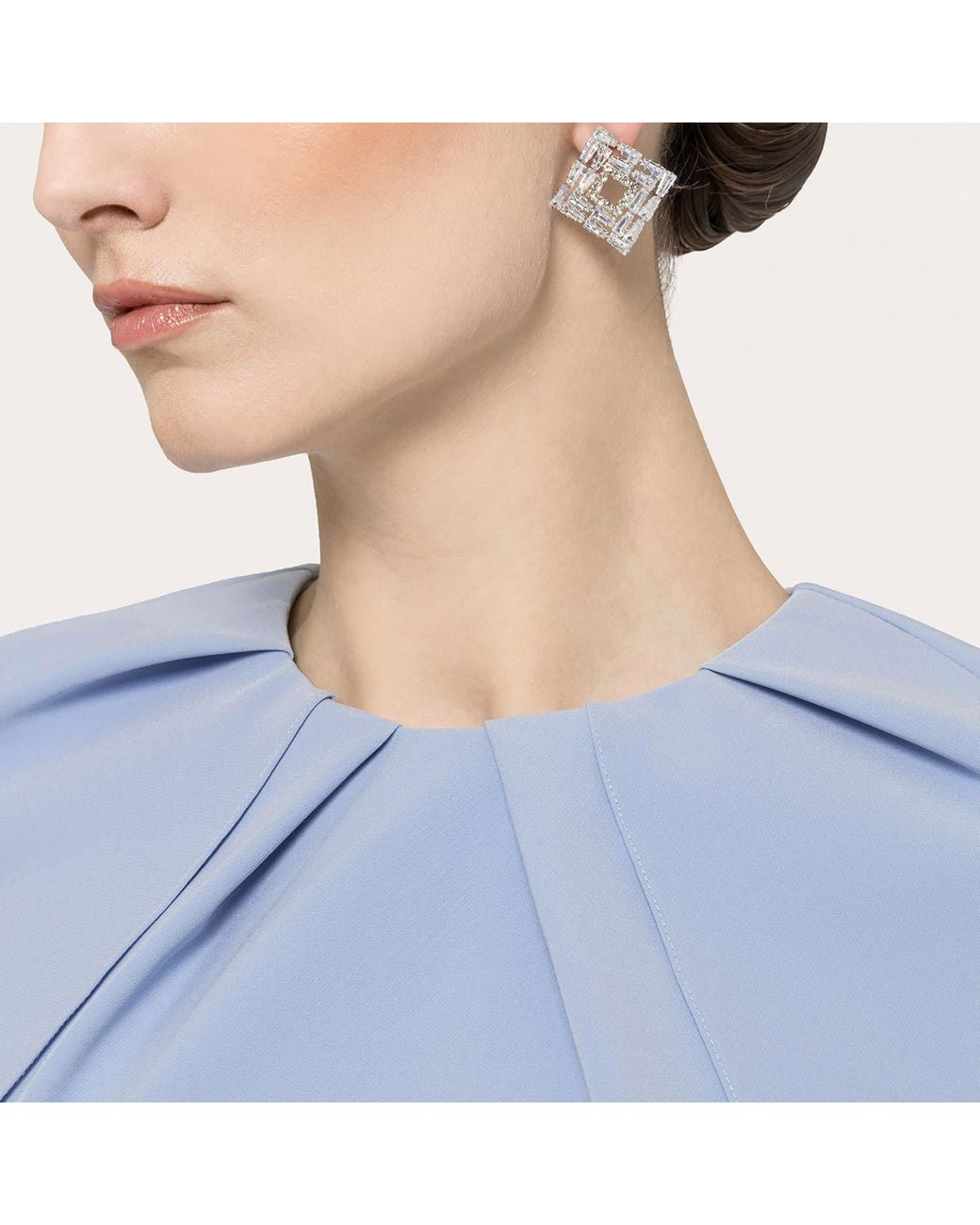 Nissa Blue Cape-Design Top