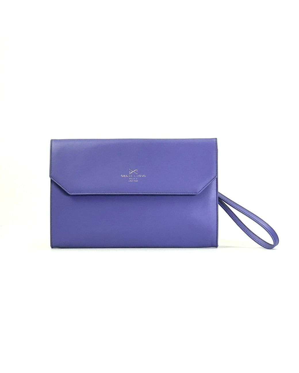 Daniel Chong Blue Leather Envelope Purse