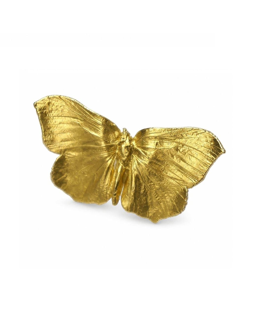 Mother Nature Jewelry Yellow Butterfly Ring, Handmade Statement Ring, Adjustable Band