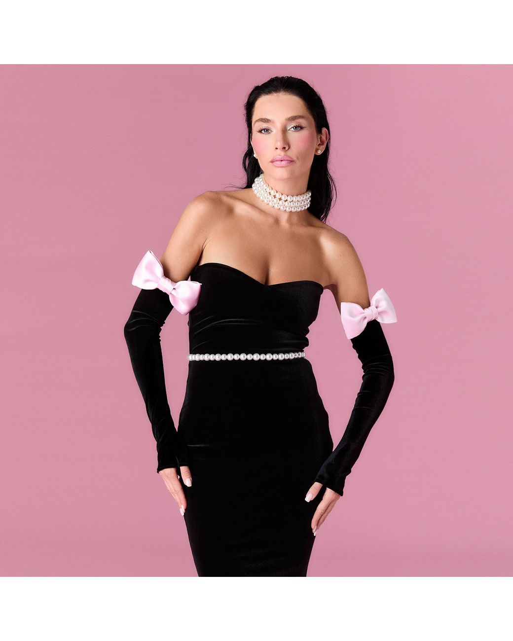 Nur Karaata Black Royal Reverie Dress