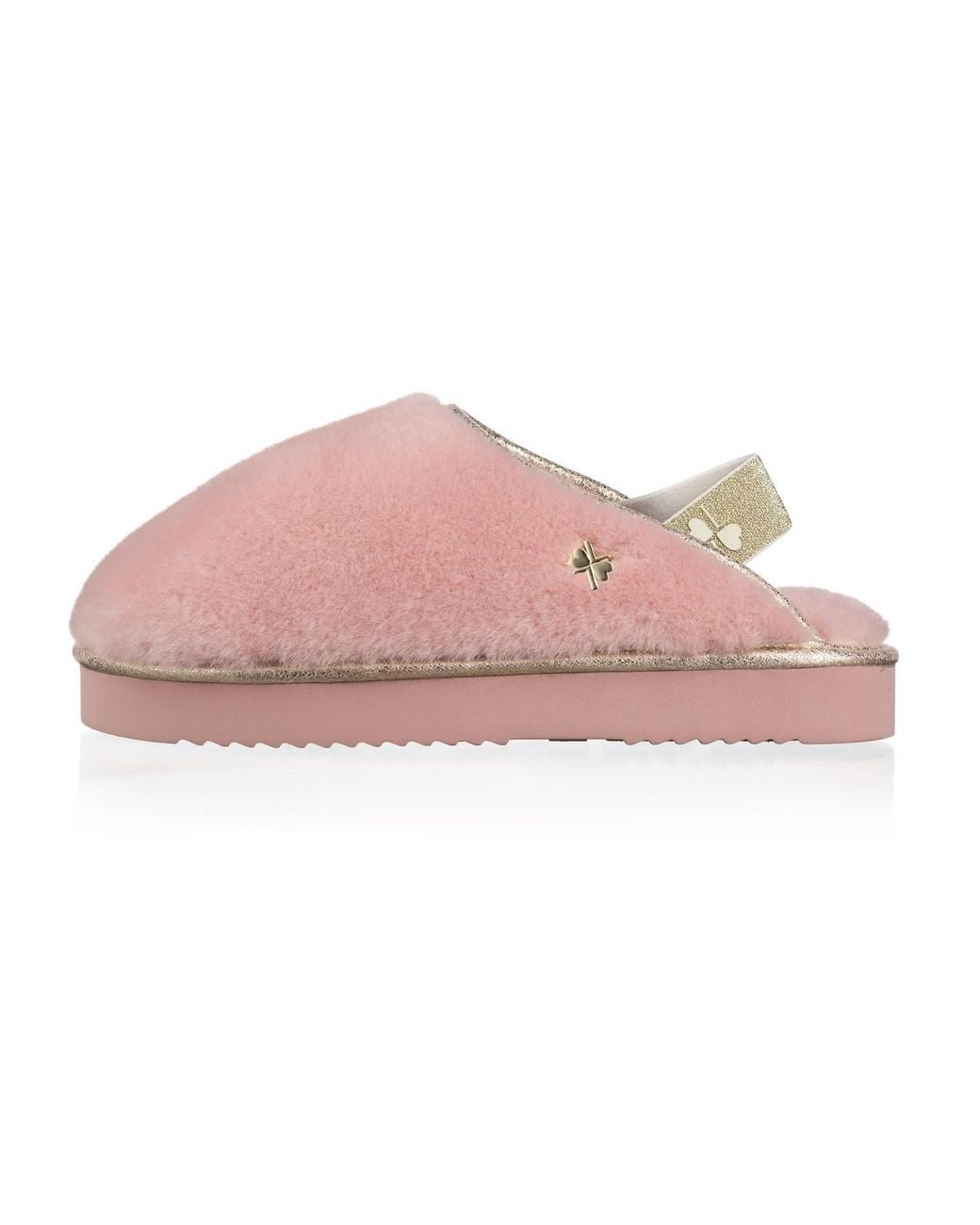 Laines London Pink Flatform Cloud Slippers