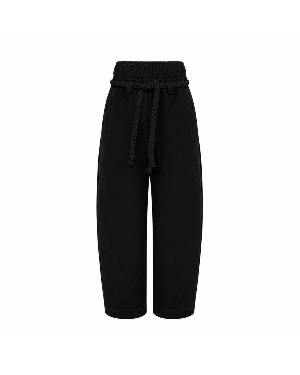 Mandragora Black Relaxed Cotton Sweatpants Sento