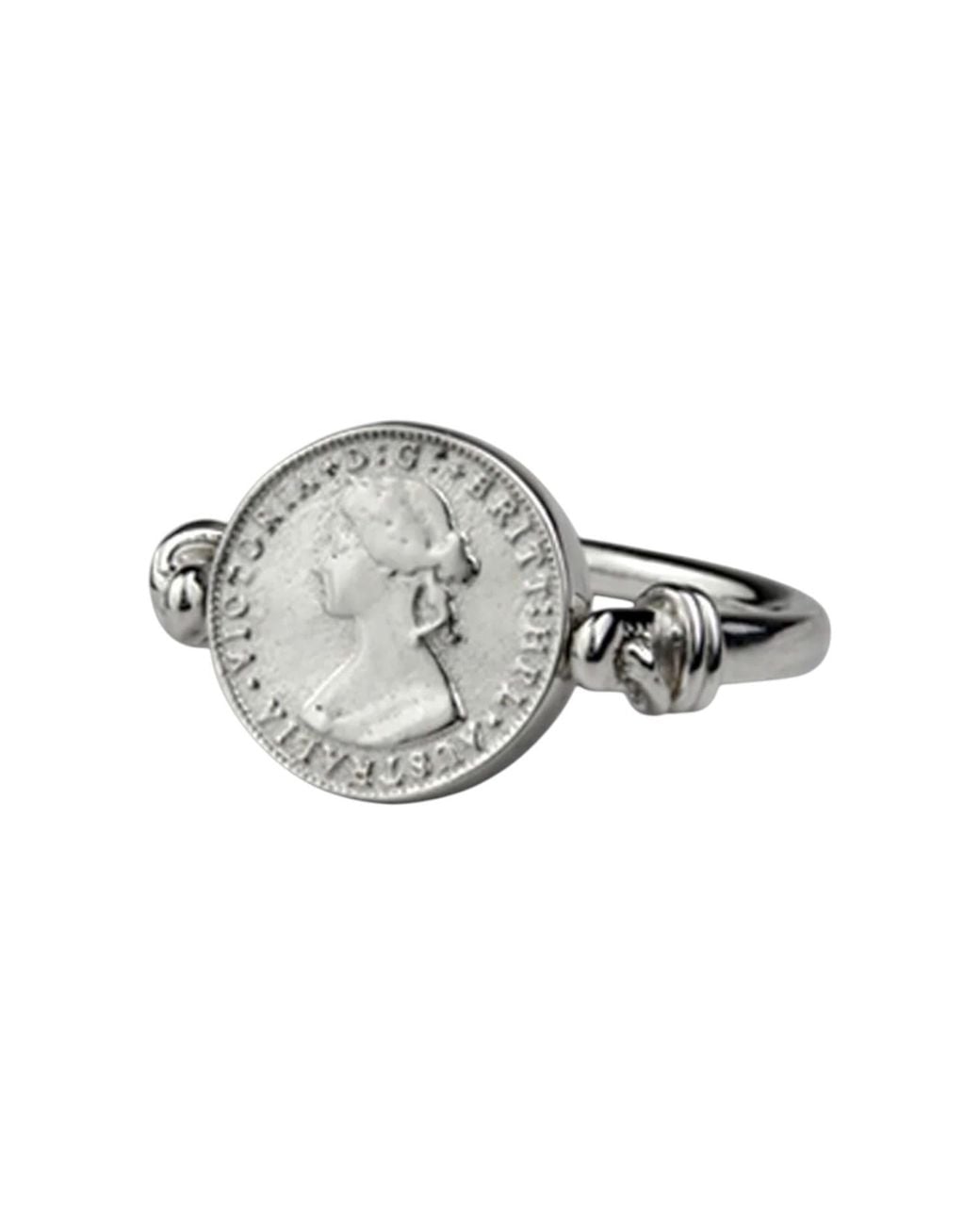 Von Treskow Metallic Coin Flip Ring