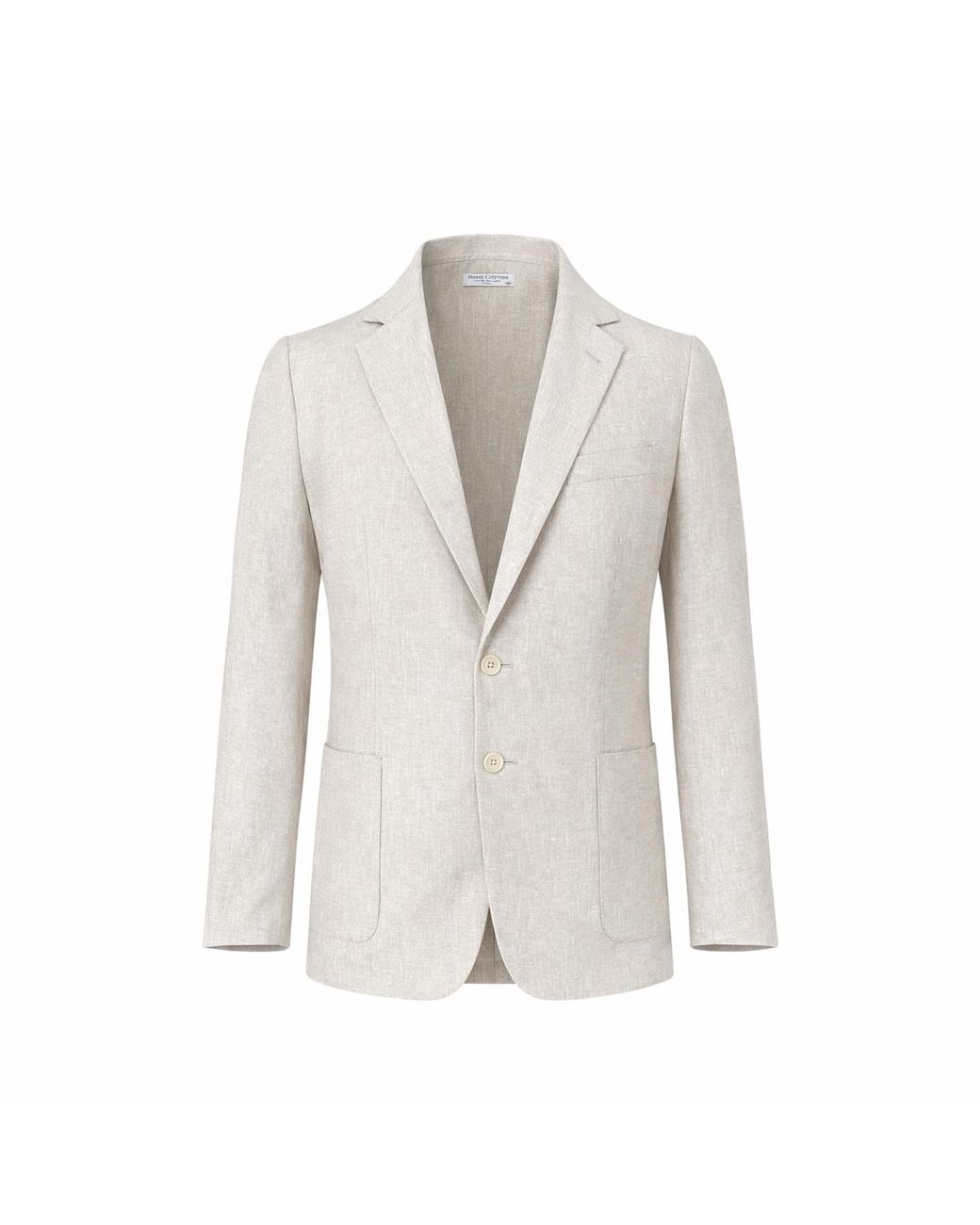 Haris Cotton White Linen Blazer for men