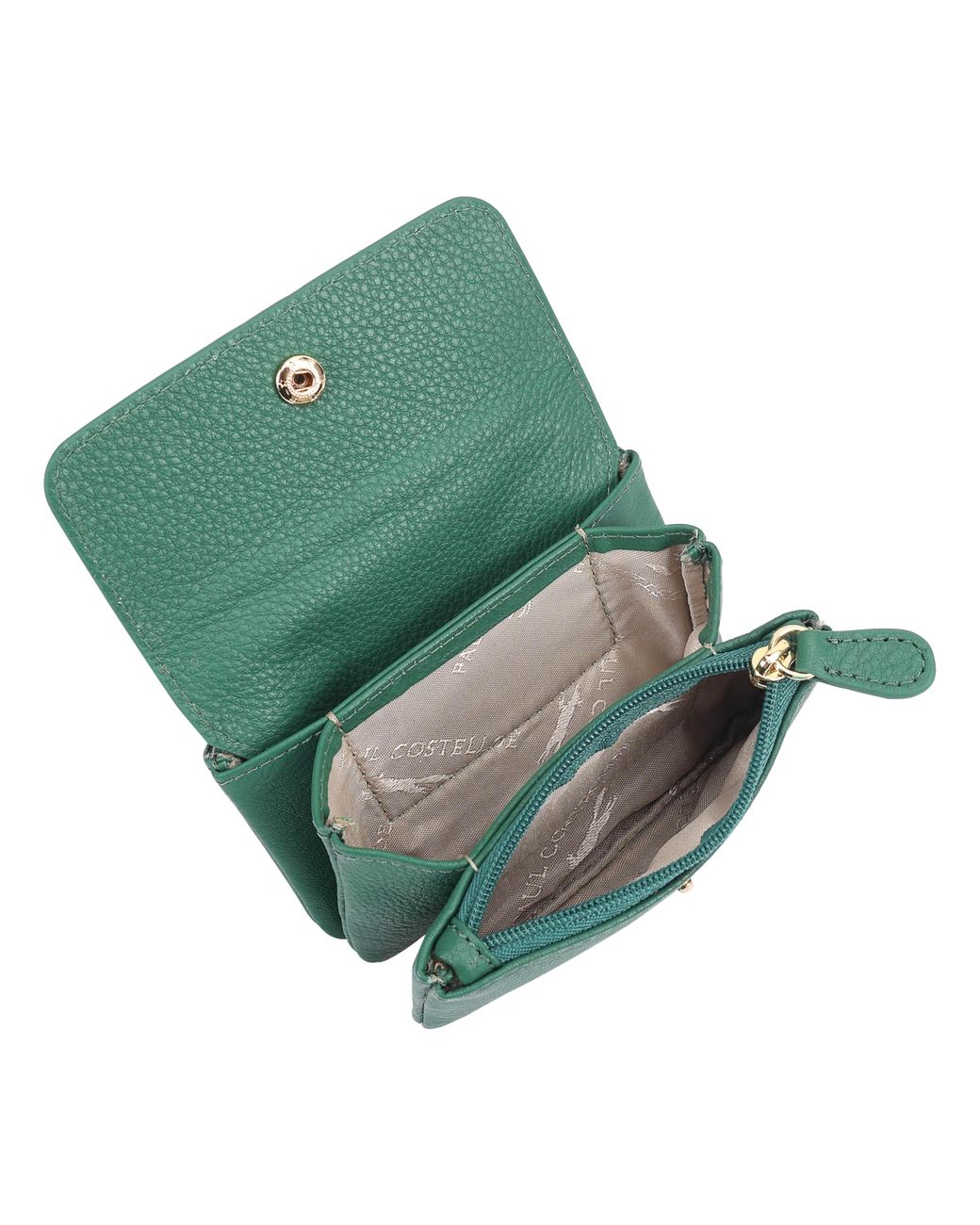 Paul Costelloe Green Isla Leather Purse