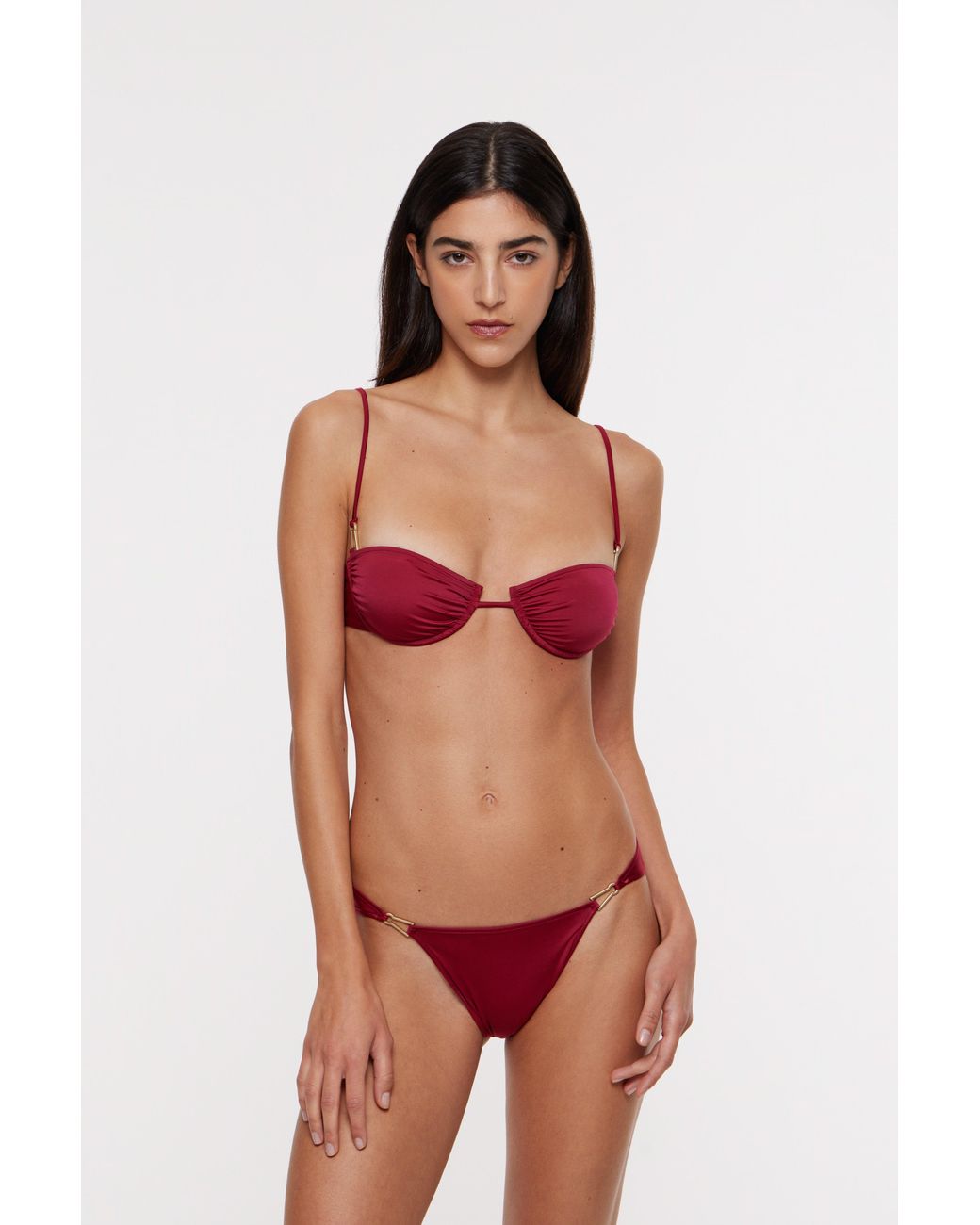 Bianca Resortwear Red Lena Swim Bottom