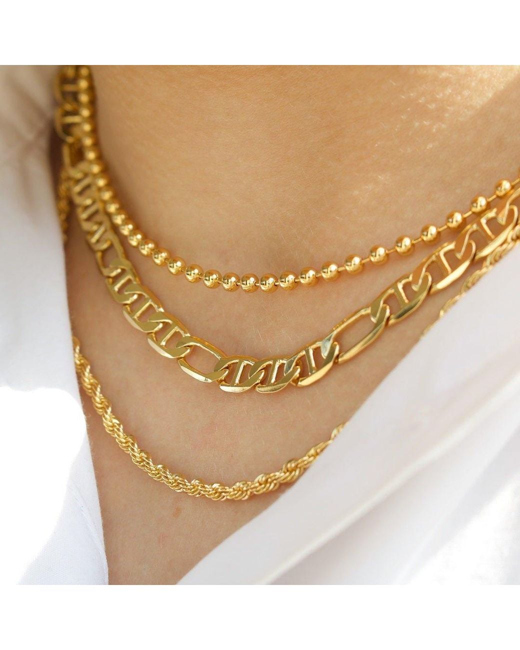 With Love Darling Metallic Inger Necklace