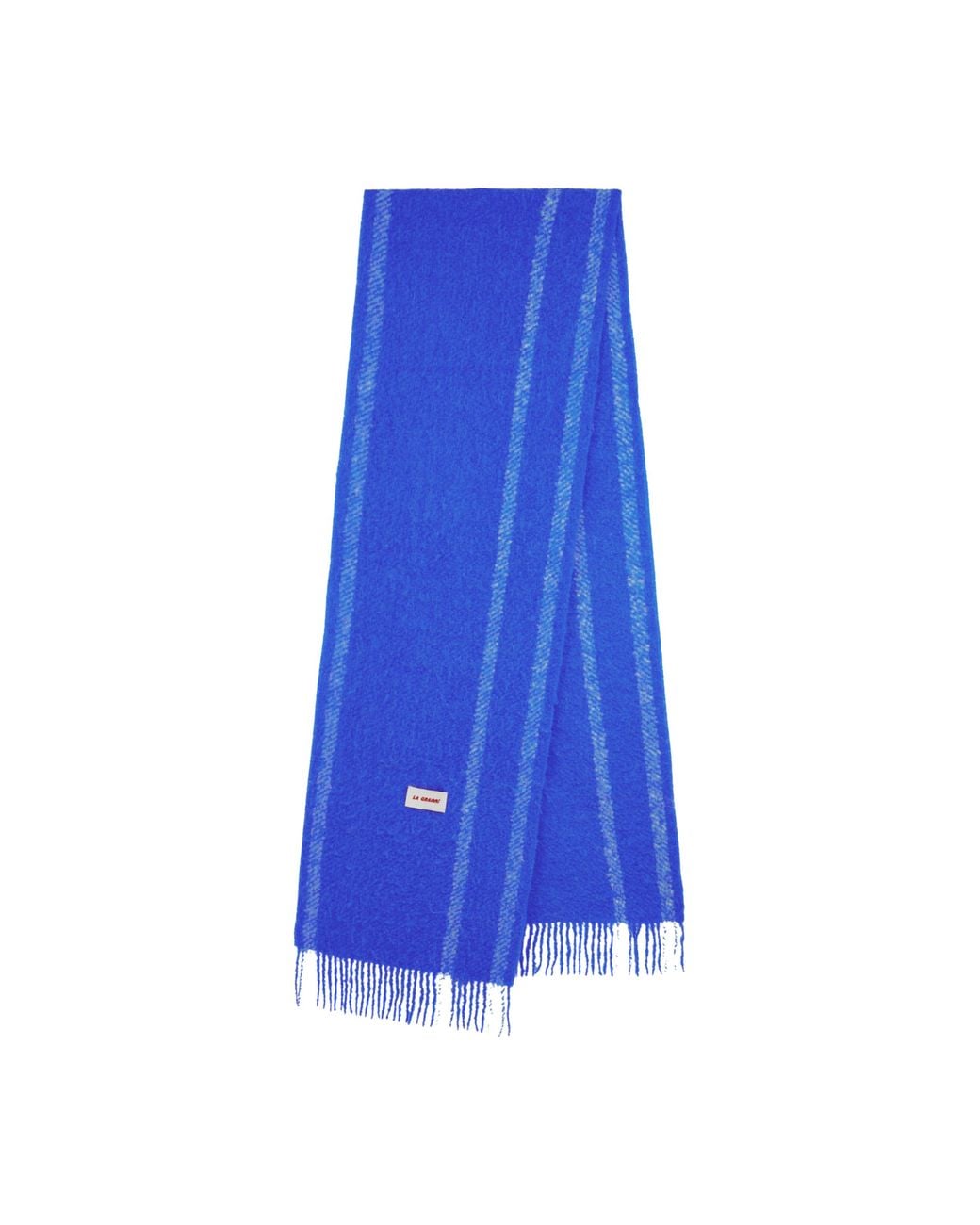 La Granni Blue Oversized Alpaca Scarf