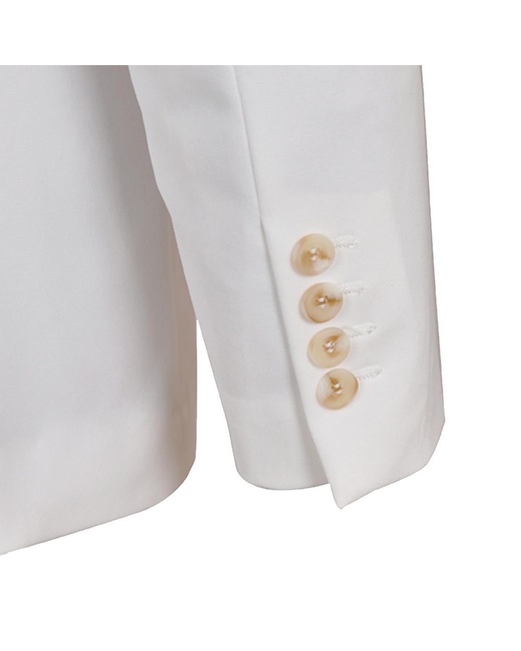 DAVID WEJ White Ashford Relaxed Single Breasted Blazer – for men