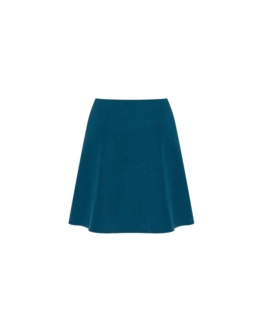 Annabo Green Rombé Geometric Embroidered Wool Mini Skirt – Deep