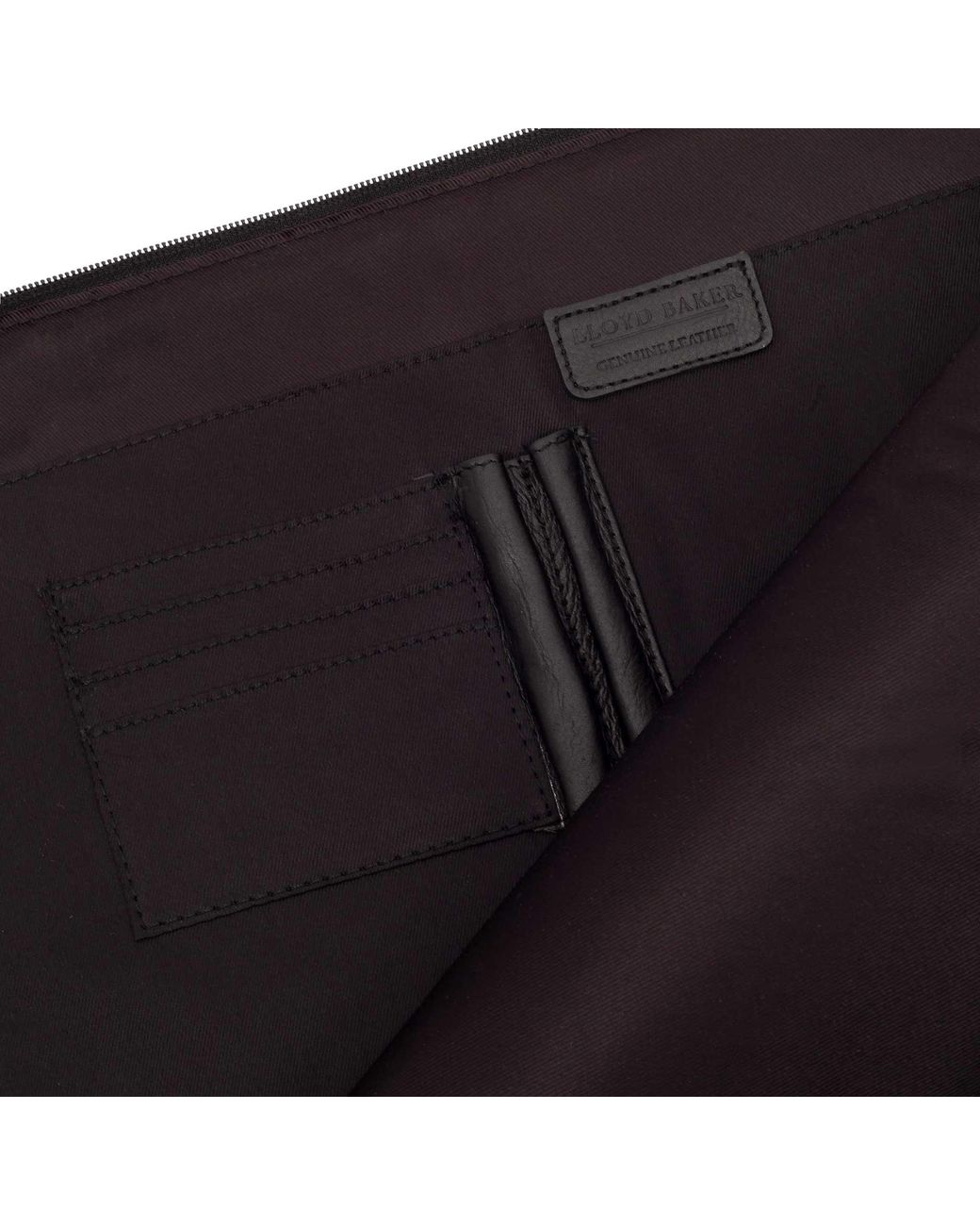 Lloyd Baker Black Pusa Leather Organiser for men