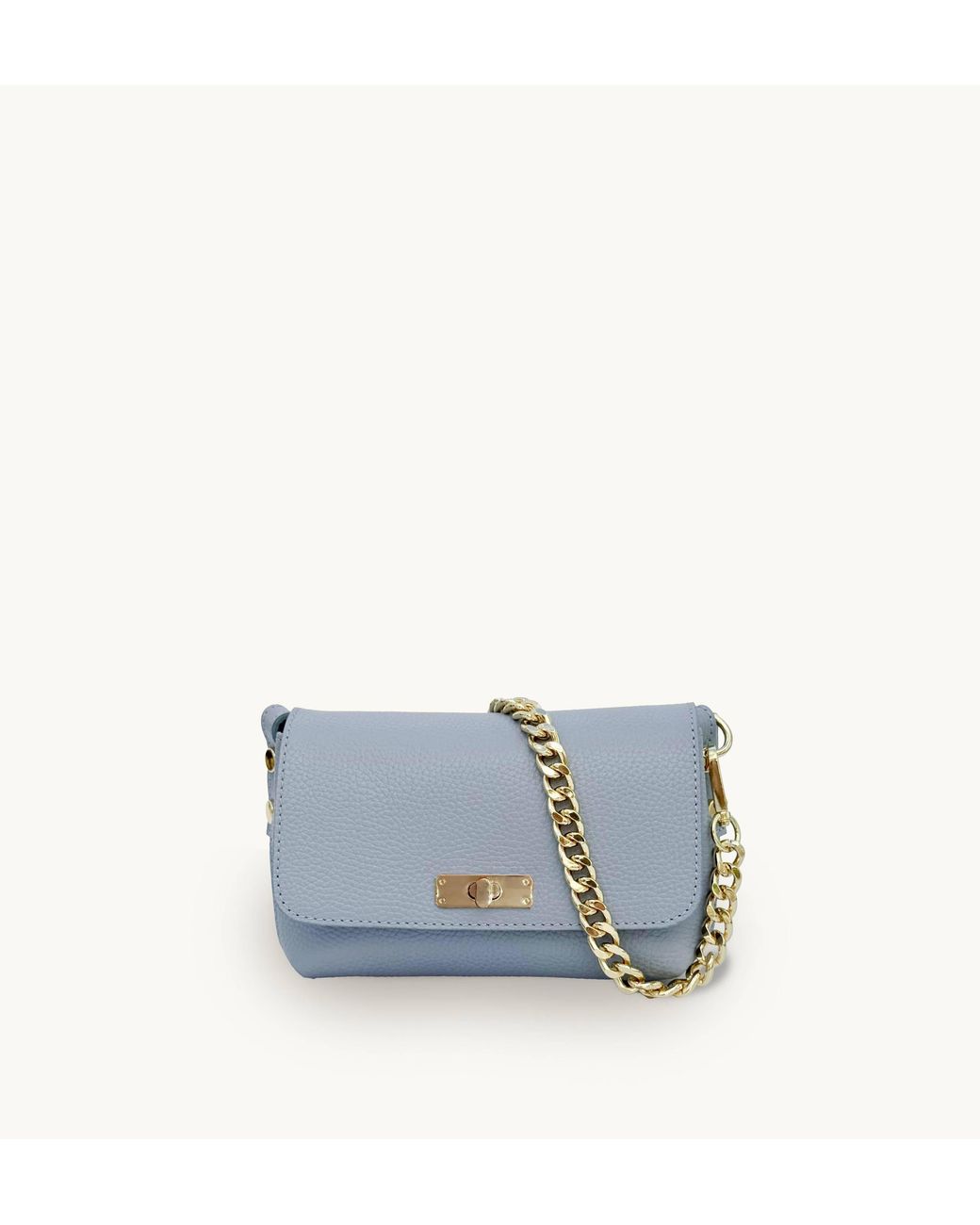 Apatchy London Blue The Maisie Mini Sky Leather Bag